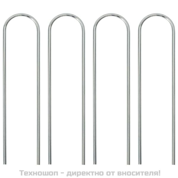 Рикошетна мрежа, бяло и черно, 184x61x123 см, стомана и PE