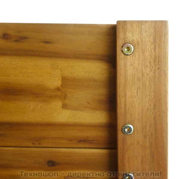 Градинска повдигната леха, акациева дървесина масив