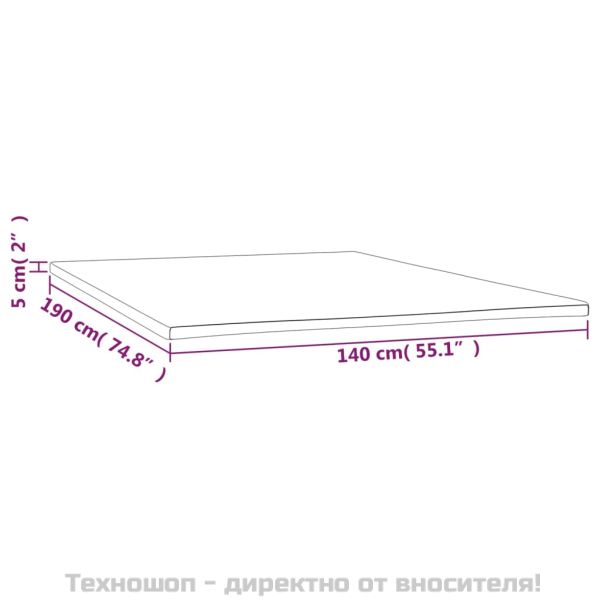 Топ матрак 140x190x5 см