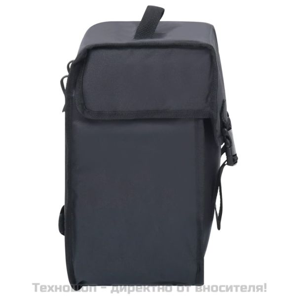 Единична чанта за багажник за велосипед водоустойчива 21л черна