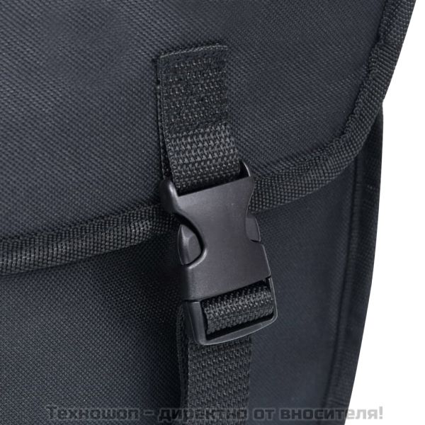 Единична чанта за багажник за велосипед водоустойчива 21л черна