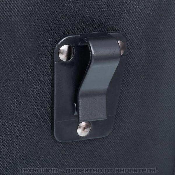 Единична чанта за багажник за велосипед водоустойчива 21л черна