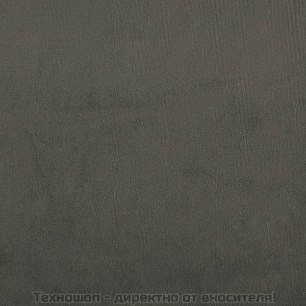 Боксспринг легло с матрак, тъмносиво, 140x190 см, кадифе