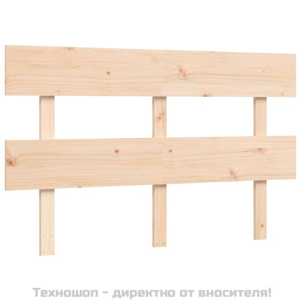 Рамка за легло без матрак, 140x190 см, масивна чамова дървесина