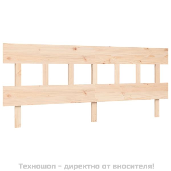 Рамка за легло без матрак 200x200 см масивна чамова дървесина