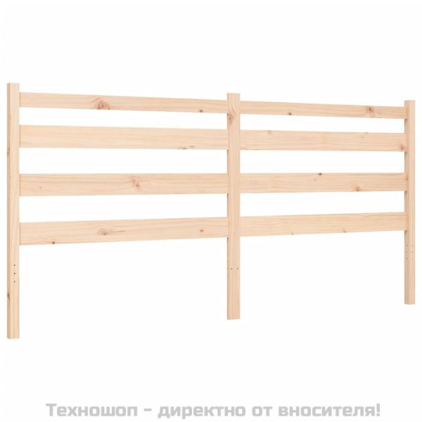 Рамка за легло без матрак 200x200 см масивна чамова дървесина