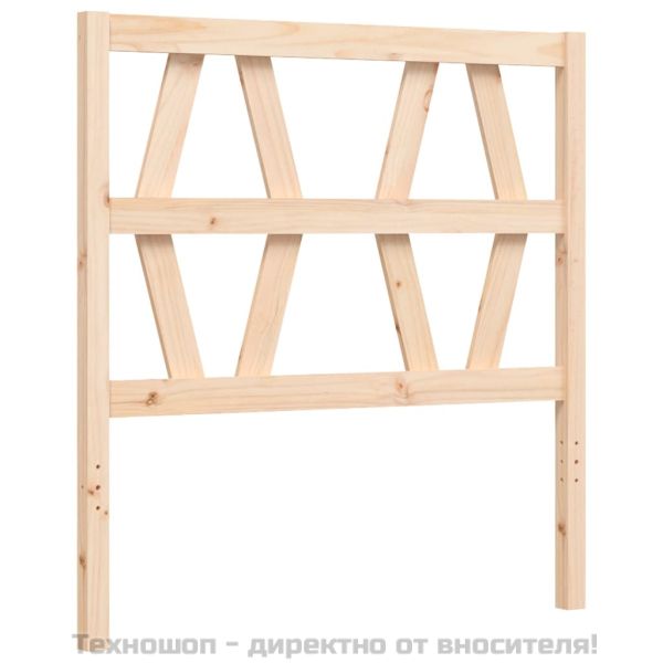 Рамка за легло с табла Single масивна дървесина