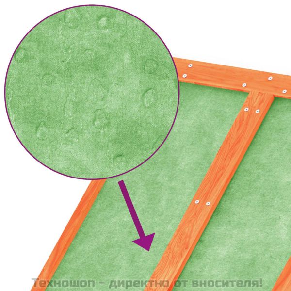Градинска барака за инструменти кафява 89x52,5x175 см бор масив