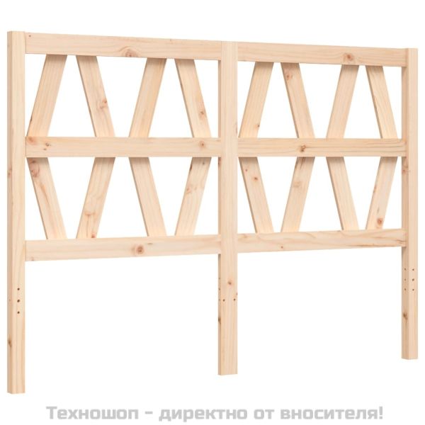 Рамка за легло с табла Small Double масивна дървесина