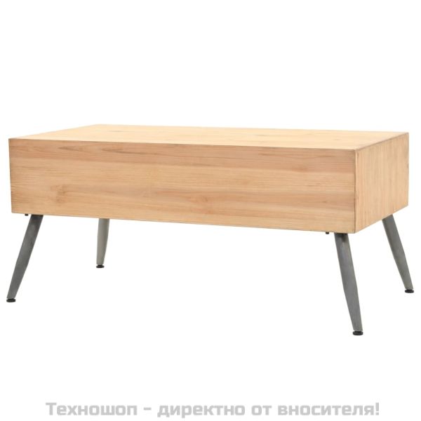 Маса за кафе, масивна ела, 115x55x50 см