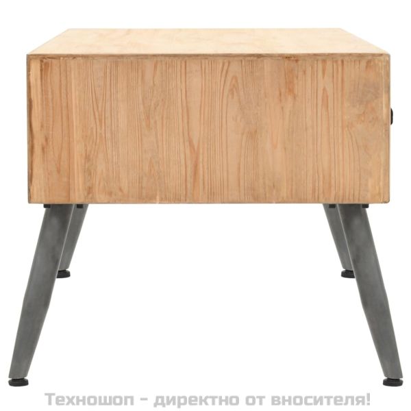 Маса за кафе, масивна ела, 115x55x50 см