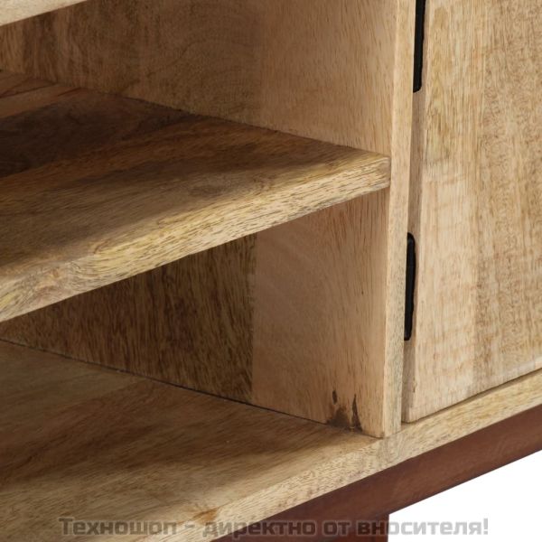 Конзолна маса, 115x30x76 cм, грубо мангово дърво масив