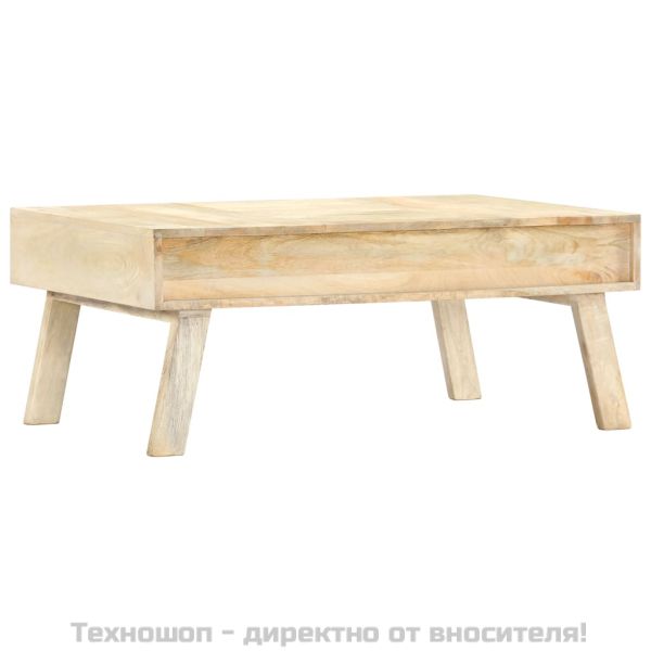 Маса за кафе, 100x60x40 см, мангово дърво масив