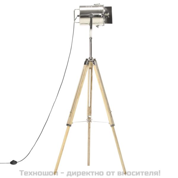 Подова лампа тринога, масивно мангово дърво, 140 см