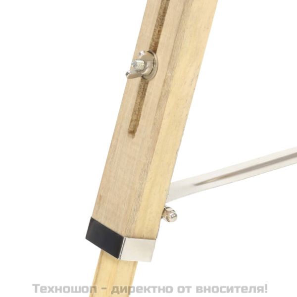 Подова лампа тринога, масивно мангово дърво, 140 см