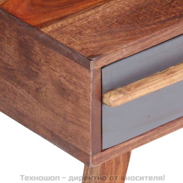 Кафе маса, сива, 110x50x40 см, масивно дърво