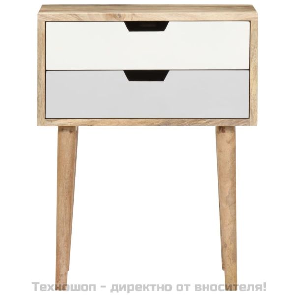 Нощно шкафче, 47x35x59 см, мангово дърво масив