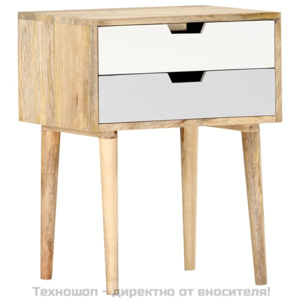 Нощно шкафче, 47x35x59 см, мангово дърво масив