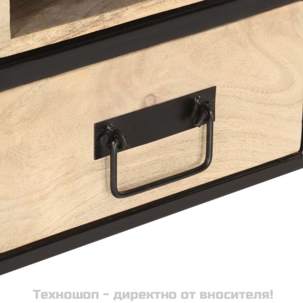 Маса за кафе, 100x50x40 см, мангово дърво масив