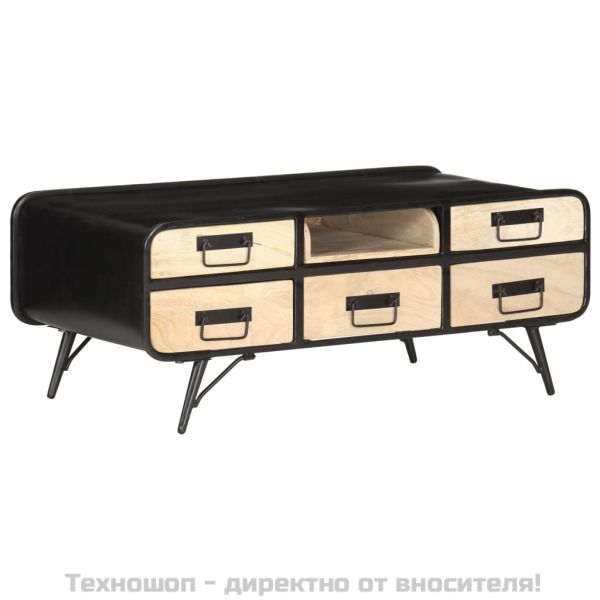 Маса за кафе, 100x50x40 см, мангово дърво масив