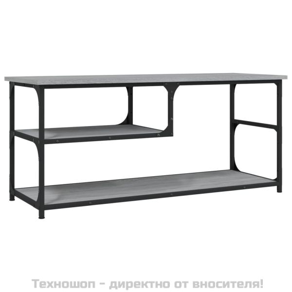 ТB шкаф, сив сонома, 103x38x46,5 см, инженерно дърво и стомана