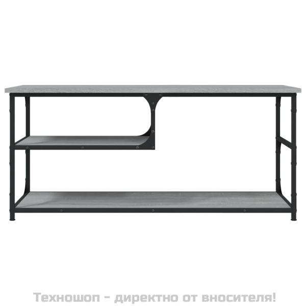 ТB шкаф, сив сонома, 103x38x46,5 см, инженерно дърво и стомана