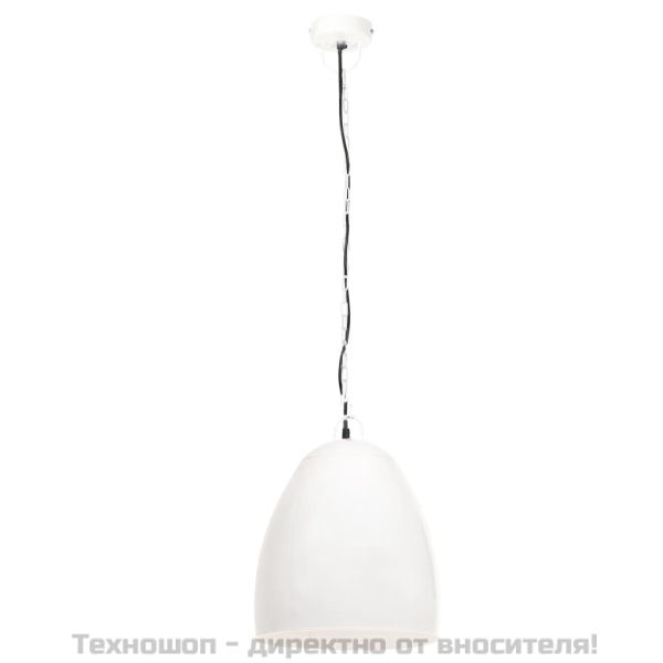 Индустриална пенделна лампа 25 W бяла кръгла 42 см E27