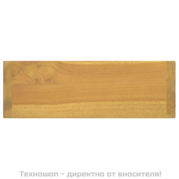 Шкаф с огледало, 30x10x40 см, тиково дърво масив