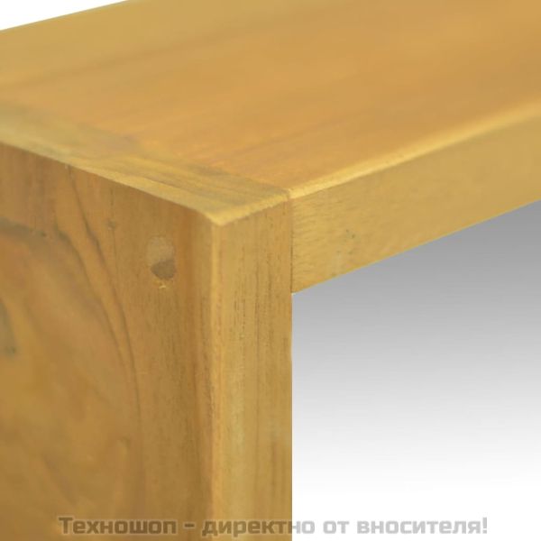 Шкаф с огледало, 30x10x40 см, тиково дърво масив