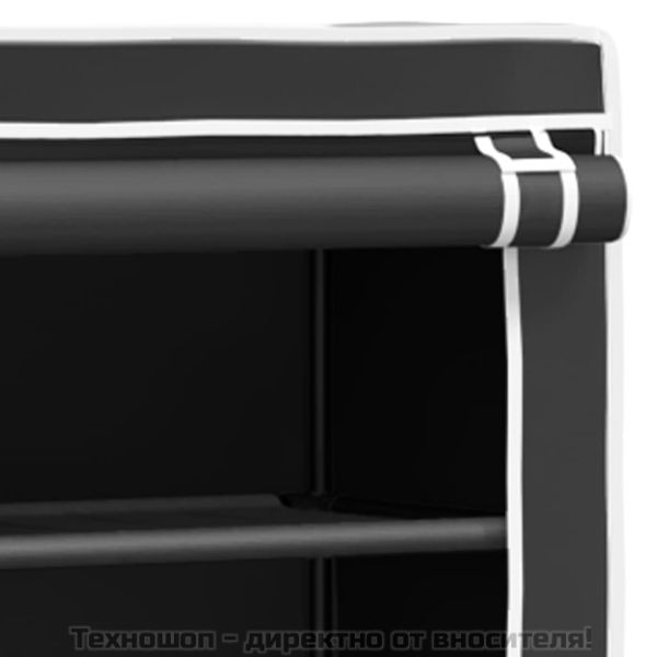 2-етажен стелаж за над пералня черен 71x29,5x170,5 см желязо