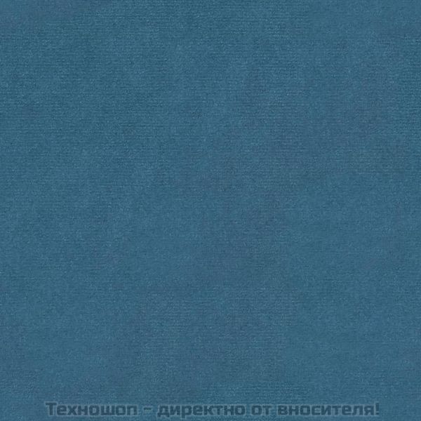 Пейка, синя, 110x40x70 см, кадифе