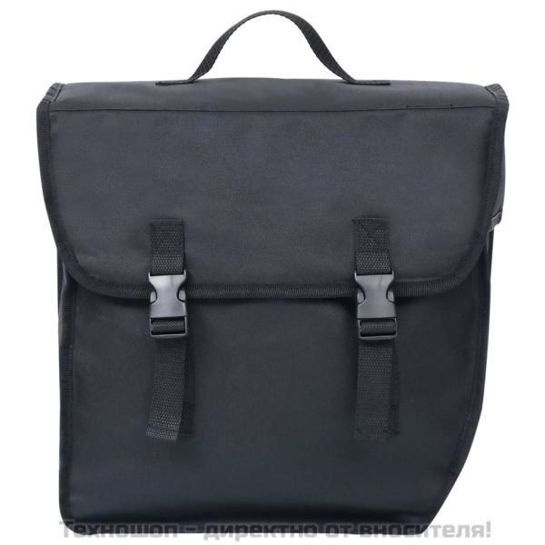 Единична чанта за багажник за велосипед водоустойчива 21л черна