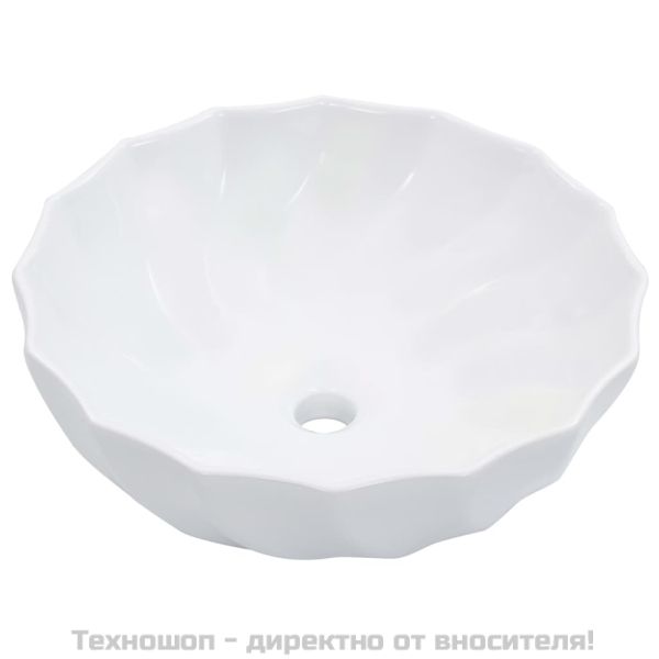 Мивка, 46 x 17 см, керамична, бяла