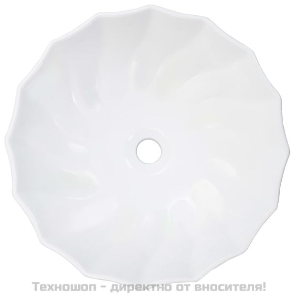 Мивка, 46 x 17 см, керамична, бяла