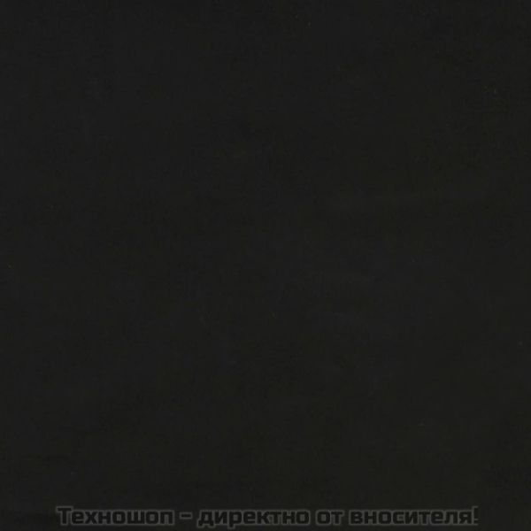 Бар табуретка, черна, кадифе