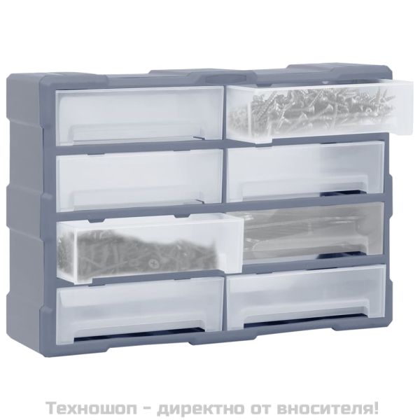 Шкаф органайзер с 8 големи чекмеджета, 52x16x37 см