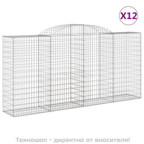 Габионни кошници арка 12 бр 300x50x140/160см поцинковано желязо