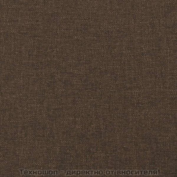 Рамка за легло с пружини, тъмнокафява, 180x200 см, плат