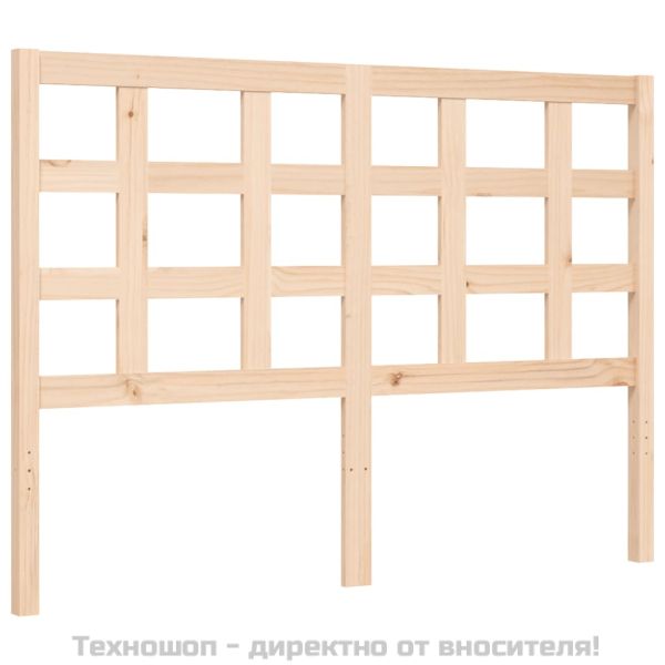 Рамка за легло с табла Small Double масивна дървесина