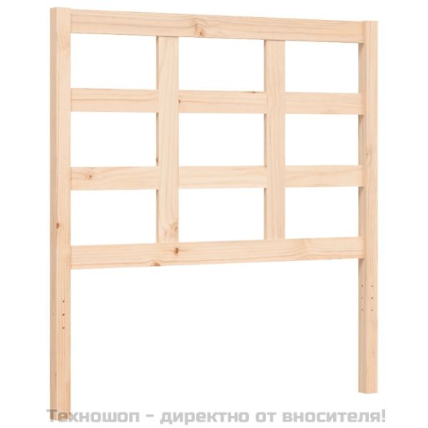 Рамка за легло с табла, 100x200 см, масивно дърво