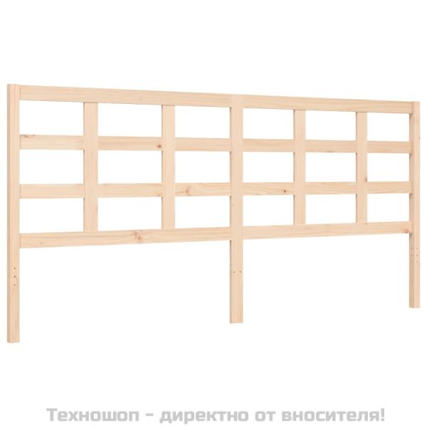 Рамка за легло без матрак 200x200 см масивна чамова дървесина