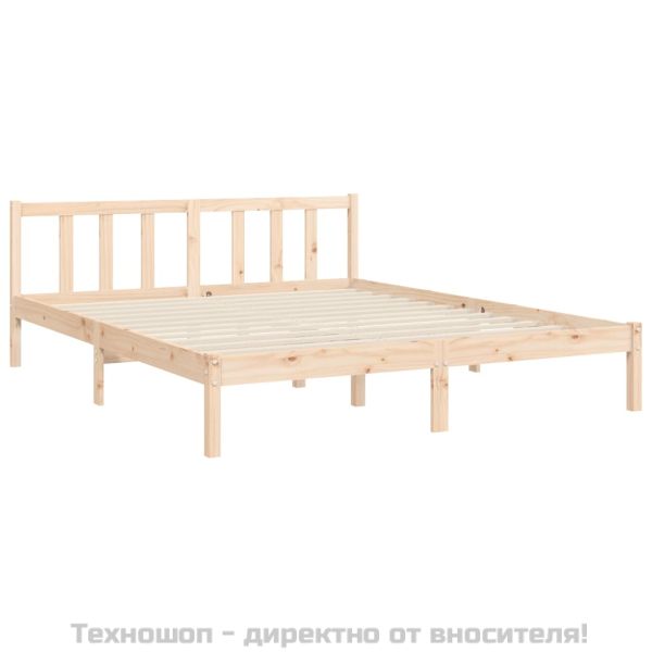Рамка за легло с табла King Size масивно дърво