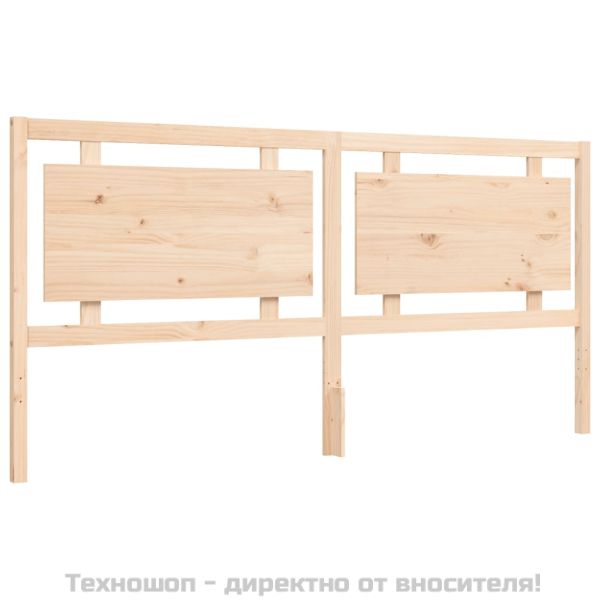 Рамка за легло без матрак 200x200 см масивна чамова дървесина