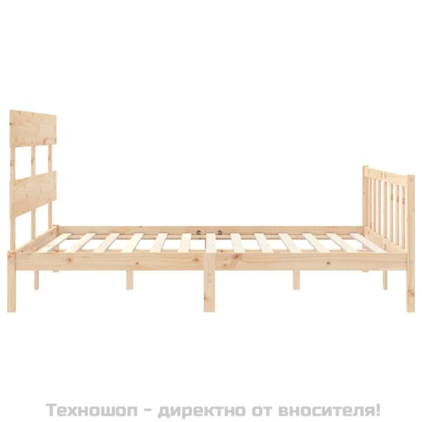 Рамка за легло с табла King Size масивно дърво