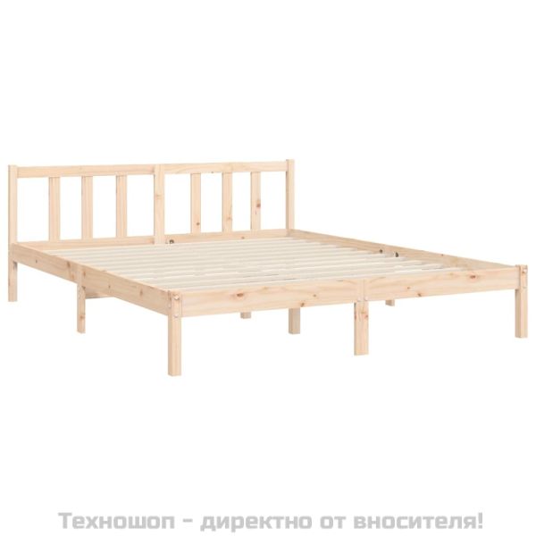 Рамка за легло с табла King Size масивно дърво