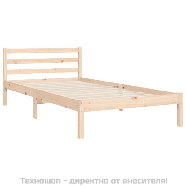 Рамка за легло с табла, 90x200 см, масивно дърво