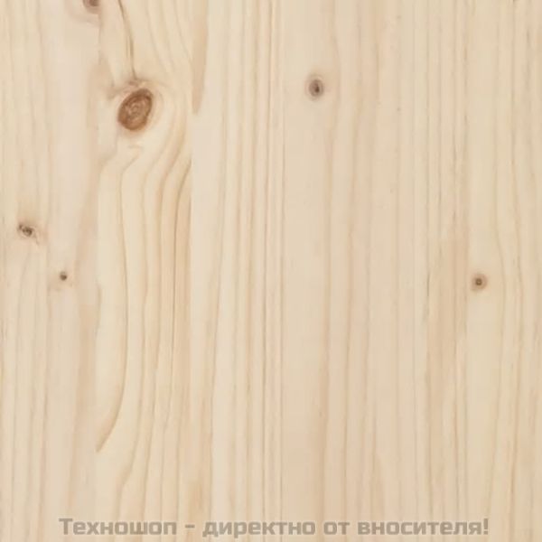 Рамка за легло без матрак, 120x200 см, масивна чамова дървесина