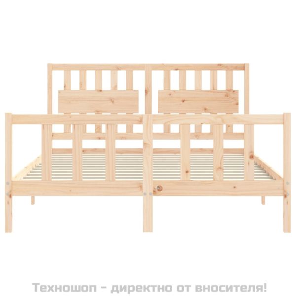 Рамка за легло с табла King Size масивно дърво