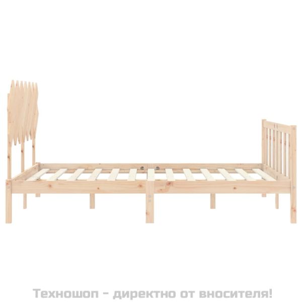 Рамка за легло с табла King Size масивно дърво