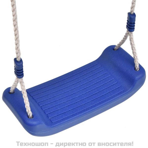 Детски люлки с въжета, 2 бр, сини, 38x16 см, полиетилен